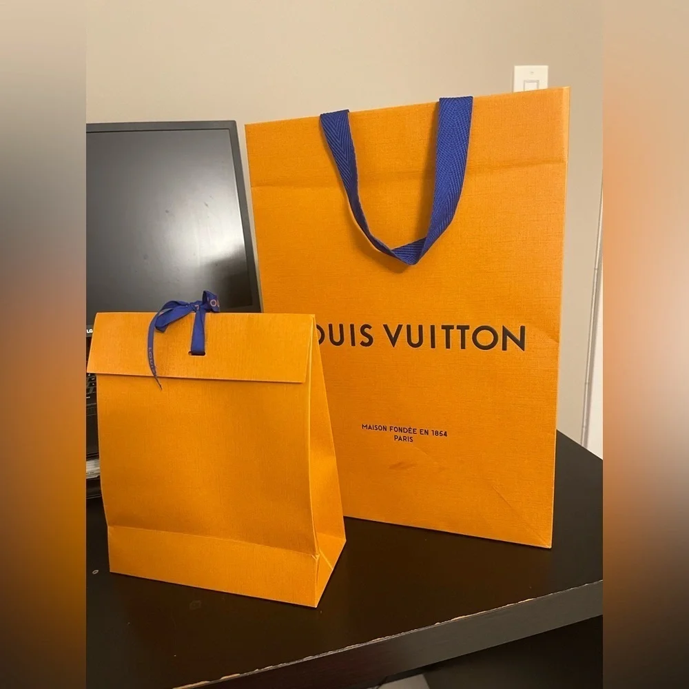 Louis Vuitton Bags with Bold Blue Accents